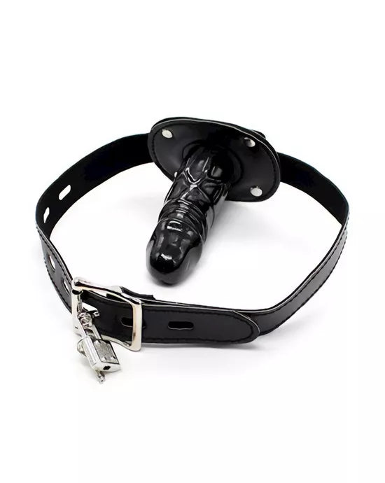 Kinki Dildo Gag with Padlock - Just for you desires