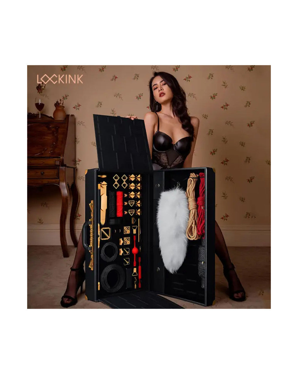 LOCKINK All-in-1 BDSM Play Kit - Crocodile Leather - Just for you desires