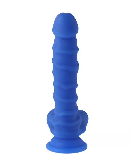 Nood Colours Dual Density Liquid Silicone Dildo with Balls - Just for you desires