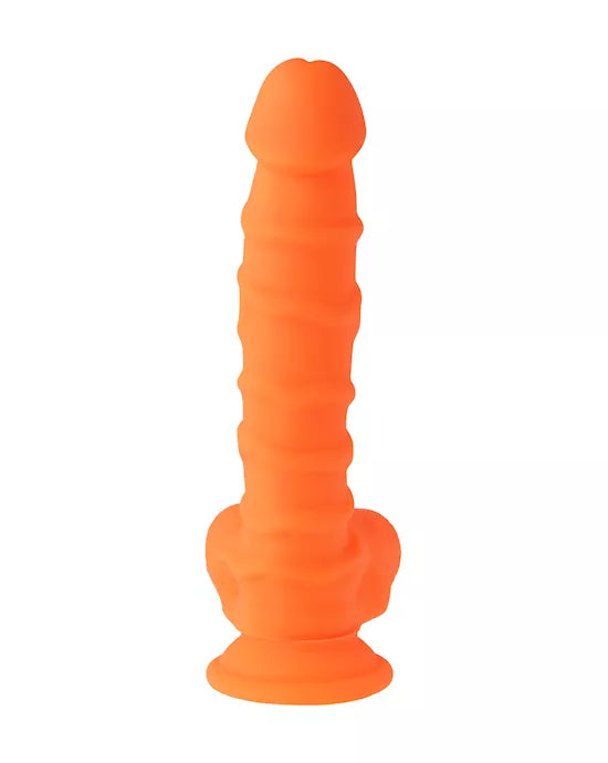 Nood Colours Dual Density Liquid Silicone Dildo with Balls - Just for you desires