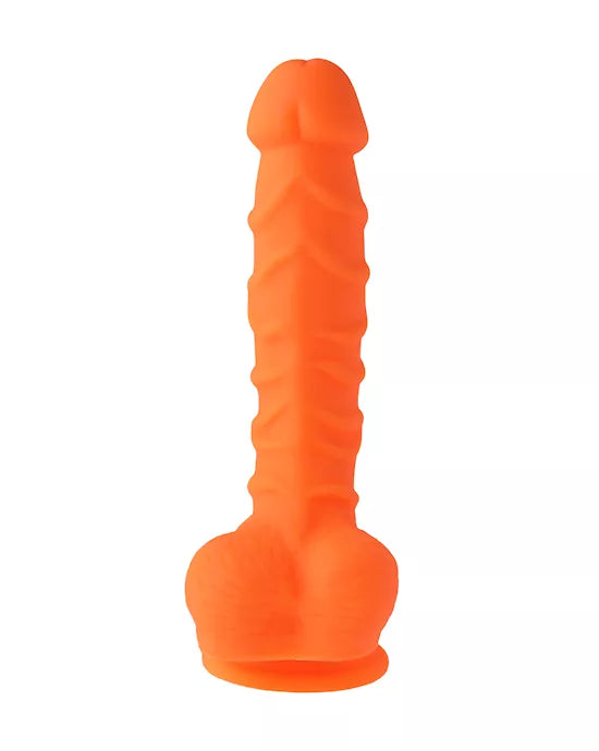 Nood Colours Dual Density Liquid Silicone Dildo with Balls - Just for you desires