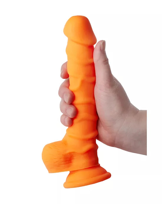 Nood Colours Dual Density Liquid Silicone Dildo with Balls - Just for you desires