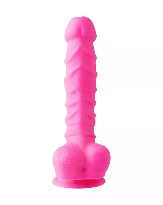 Nood Colours Dual Density Liquid Silicone Dildo with Balls - Just for you desires