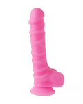 Nood Colours Dual Density Liquid Silicone Dildo with Balls - Just for you desires