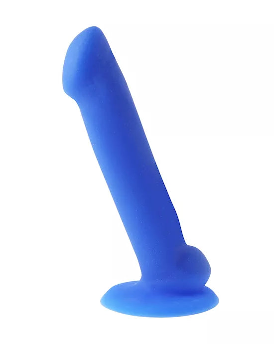Nood Colours Dual Density Liquid Silicone Dildo with Balls - Just for you desires