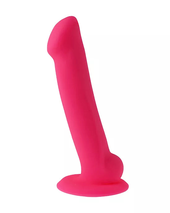 Nood Colours Dual Density Liquid Silicone Dildo with Balls - Just for you desires