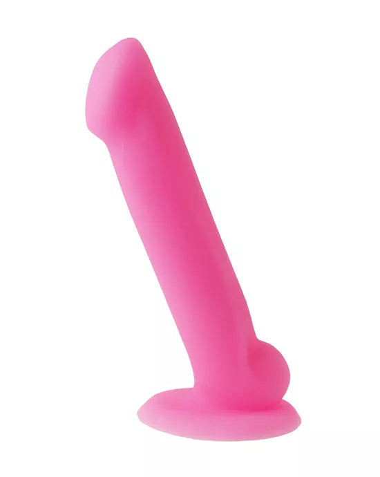 Nood Colours Dual Density Liquid Silicone Dildo with Balls - Just for you desires