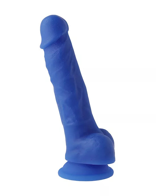 Nood Colours Dual Density Liquid Silicone Dildo with Balls - Just for you desires