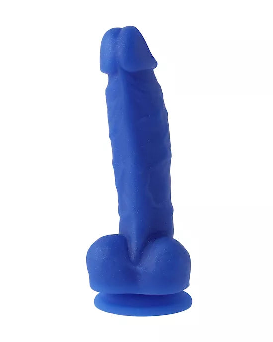 Nood Colours Dual Density Liquid Silicone Dildo with Balls - Just for you desires
