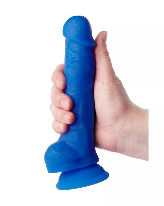 Nood Colours Dual Density Liquid Silicone Dildo with Balls - Just for you desires