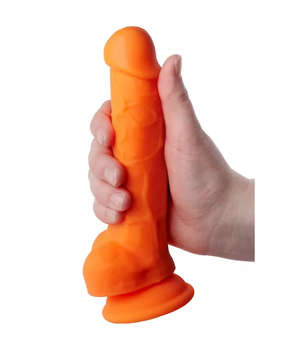 Nood Colours Dual Density Liquid Silicone Dildo with Balls - Just for you desires