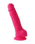 Nood Colours Dual Density Liquid Silicone Dildo with Balls - Just for you desires