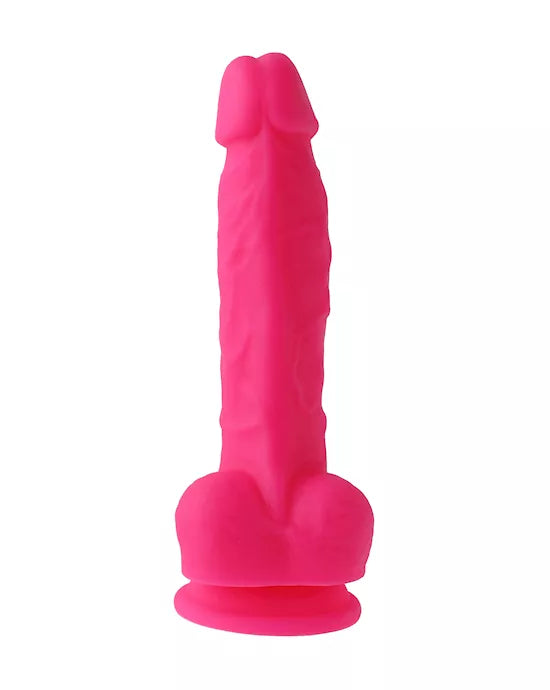 Nood Colours Dual Density Liquid Silicone Dildo with Balls - Just for you desires
