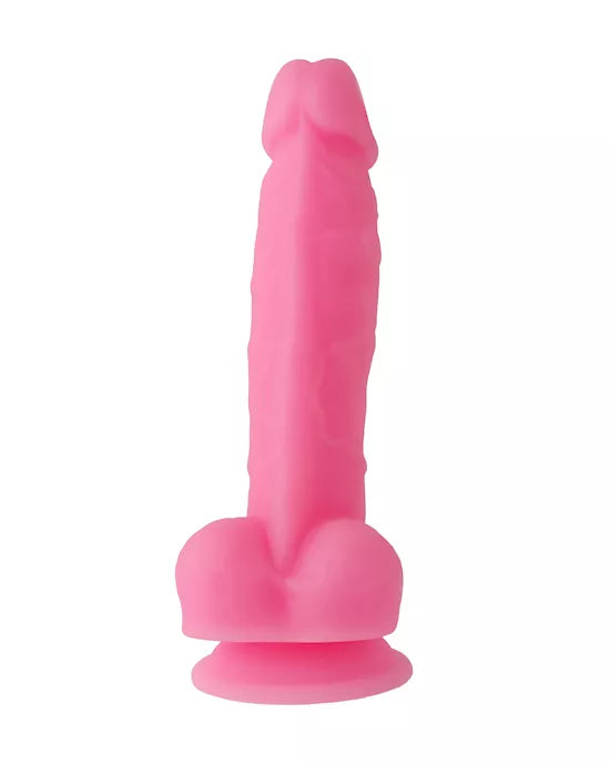 Nood Colours Dual Density Liquid Silicone Dildo with Balls - Just for you desires