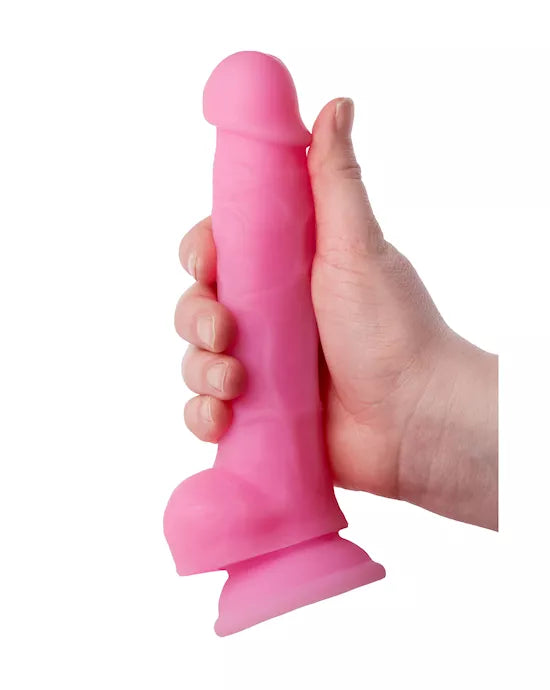 Nood Colours Dual Density Liquid Silicone Dildo with Balls - Just for you desires
