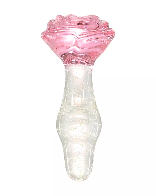 Lucent Glow in the Dark Rose Butt Plug - Just for you desires