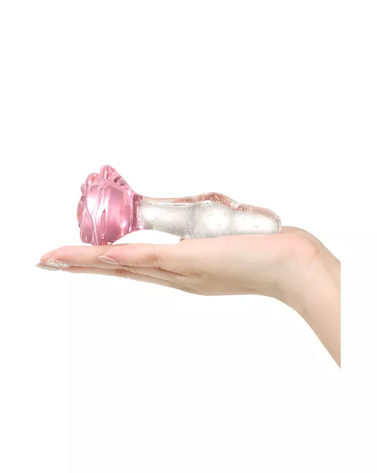 Lucent Glow in the Dark Rose Butt Plug - Just for you desires