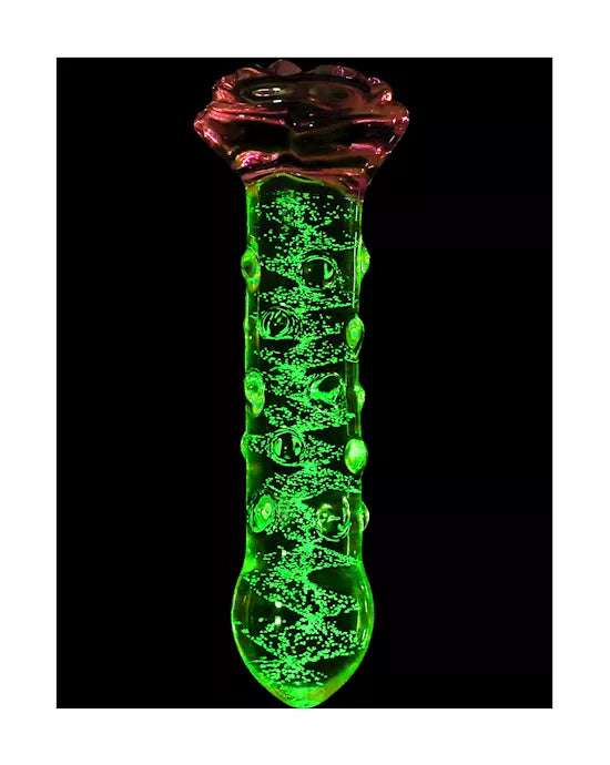 Lucent Glow in the Dark Rose Butt Plug - Just for you desires