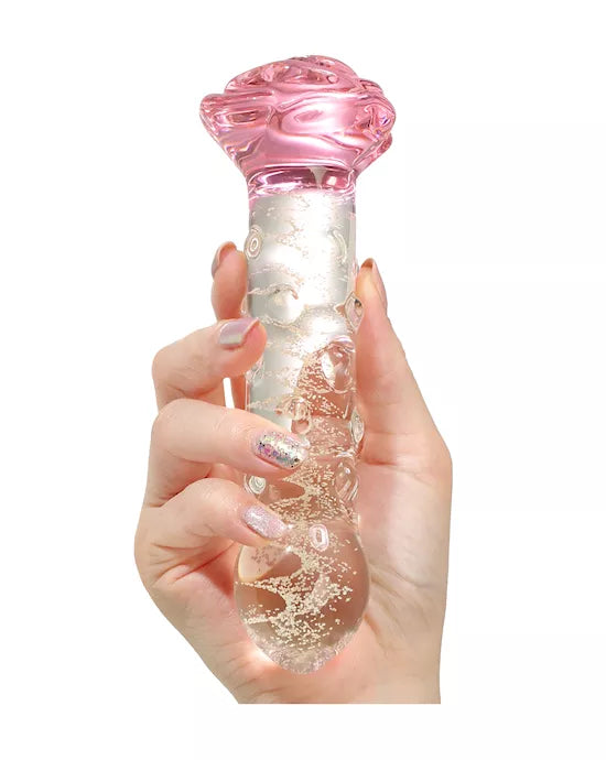 Lucent Glow in the Dark Rose Butt Plug - Just for you desires
