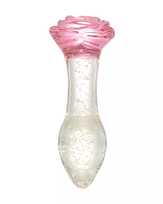 Lucent Glow in the Dark Rose Butt Plug - Just for you desires