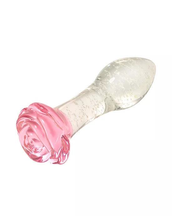 Lucent Glow in the Dark Rose Butt Plug - Just for you desires