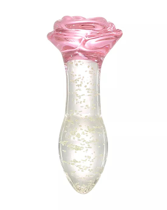 Lucent Glow in the Dark Rose Butt Plug - Just for you desires