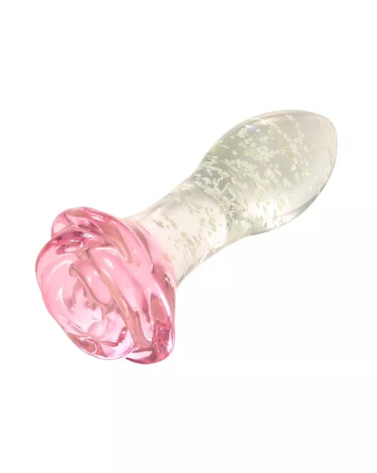 Lucent Glow in the Dark Rose Butt Plug - Just for you desires