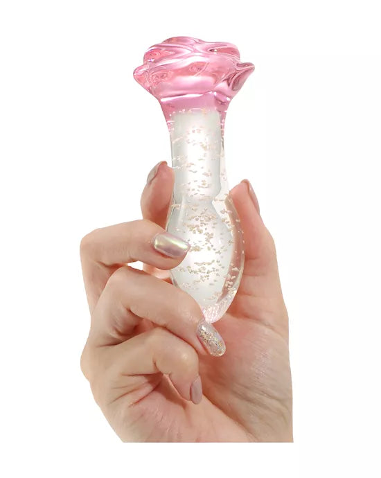 Lucent Glow in the Dark Rose Butt Plug - Just for you desires