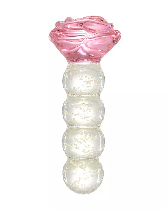 Lucent Glow in the Dark Beaded Rose Butt Plug - Just for you desires