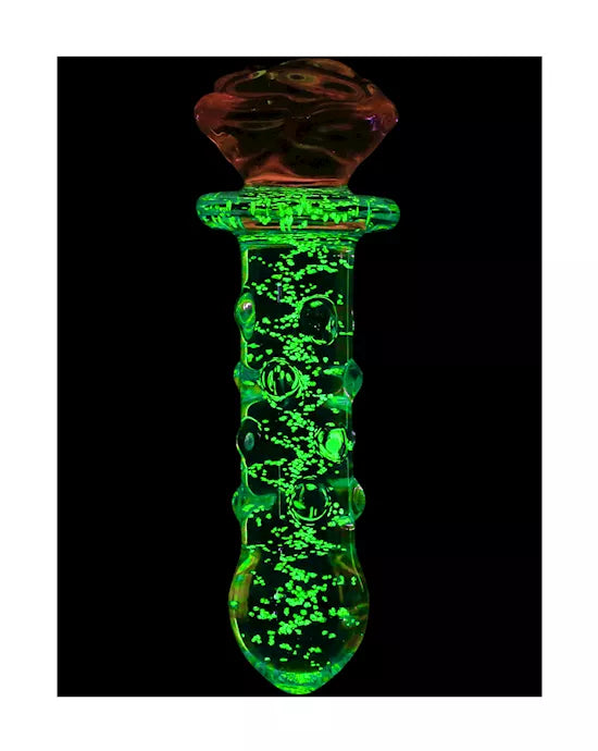 Lucent Glow in the Dark Rose Butt Plug - Just for you desires