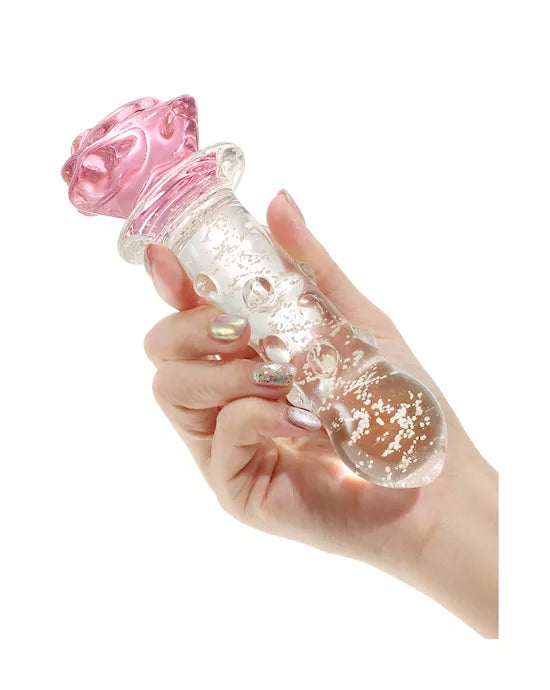 Lucent Glow in the Dark Rose Butt Plug - Just for you desires