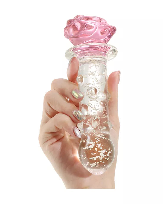 Lucent Glow in the Dark Rose Butt Plug - Just for you desires