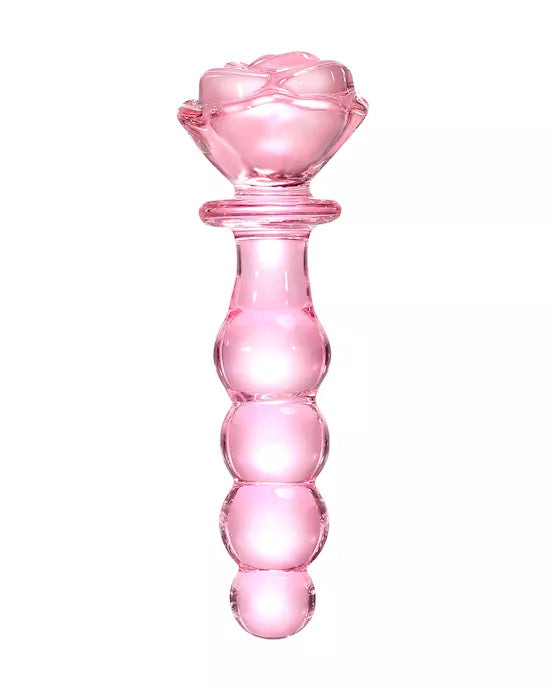 Lucent Rose Shaped Beaded Butt Plug - Just for you desires