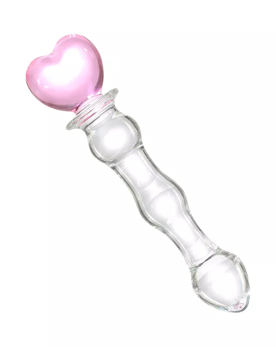 Lucent Heart Shaped Beaded Dildo - Just for you desires