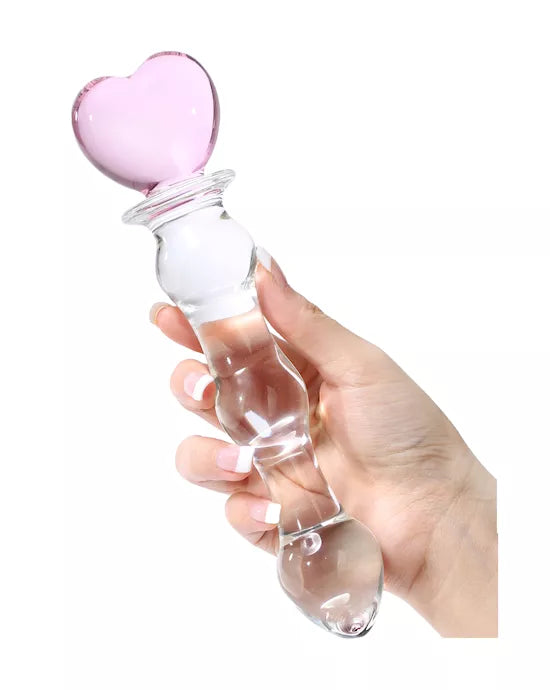 Lucent Heart Shaped Beaded Dildo - Just for you desires