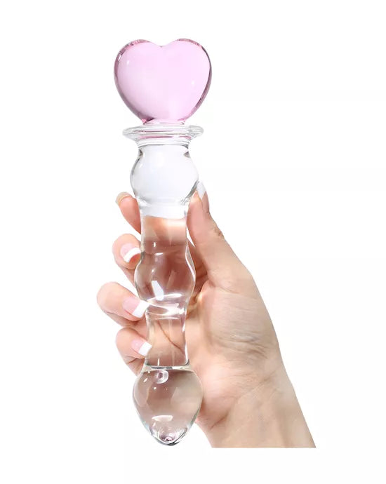 Lucent Heart Shaped Beaded Dildo - Just for you desires