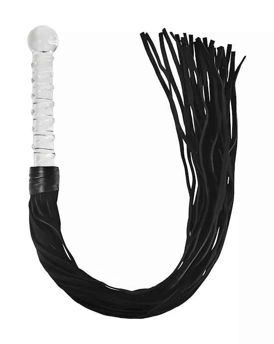 Lucent Glass Handle Whip - Just for you desires