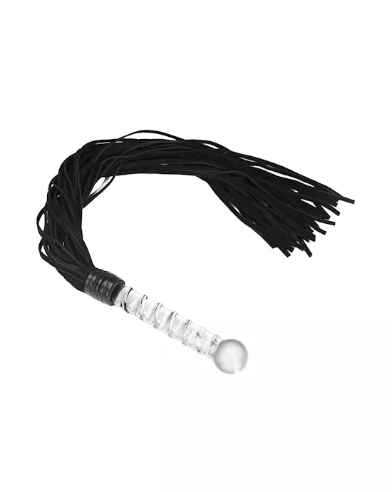 Lucent Glass Handle Whip - Just for you desires