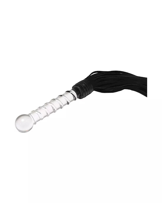 Lucent Glass Handle Whip - Just for you desires