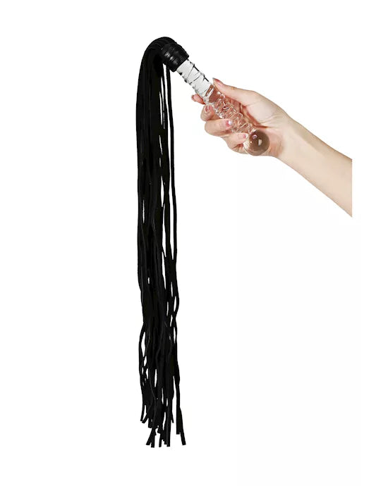 Lucent Glass Handle Whip - Just for you desires