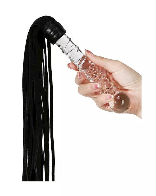 Lucent Glass Handle Whip - Just for you desires