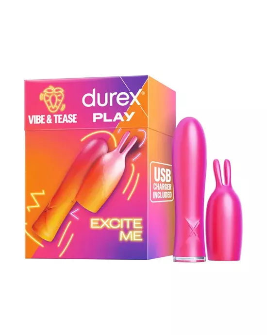 Durex Play Vibe & Tease 2 in 1 Vibrator & Teaser Tip for Pleasure - Just for you desires