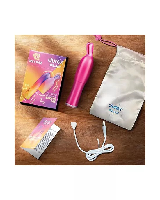 Durex Play Vibe & Tease 2 in 1 Vibrator & Teaser Tip for Pleasure - Just for you desires