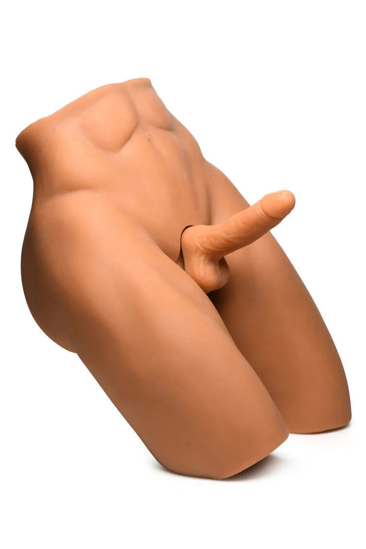 Jock Poseable Torso W/ Thrusting Dildo Medium - Just for you desires
