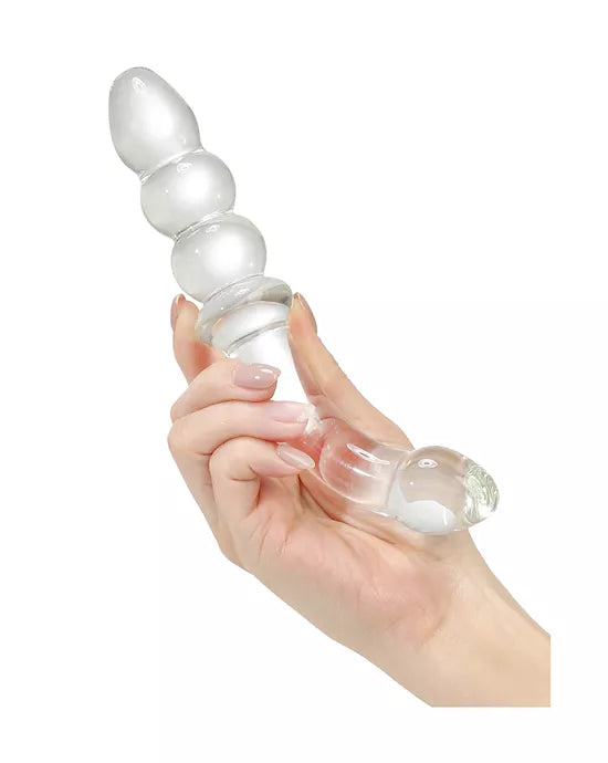 Hamsa Glass Dildo - Clear - Just for you desires