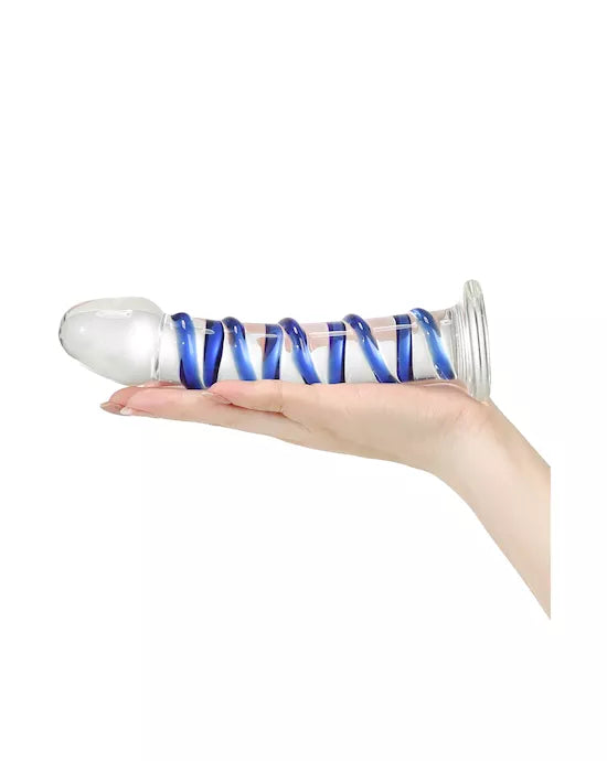 G-Spot Spiral Glass Dildo - Just for you desires