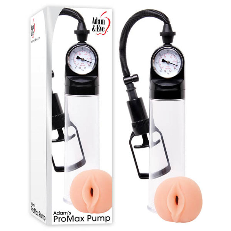 Adam & Eve Adam's Promax Pump - Clear Penis Pump with Masturbator Sleeve - Just for you desires