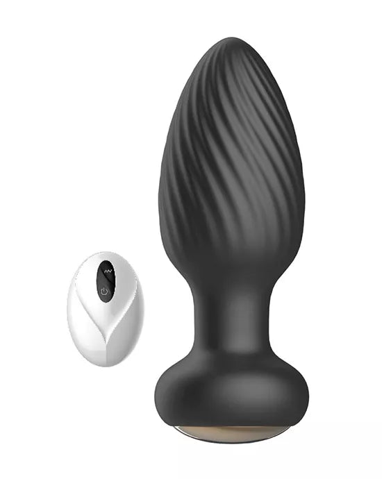 Gyrating anal plugwith remote control - Just for you desires