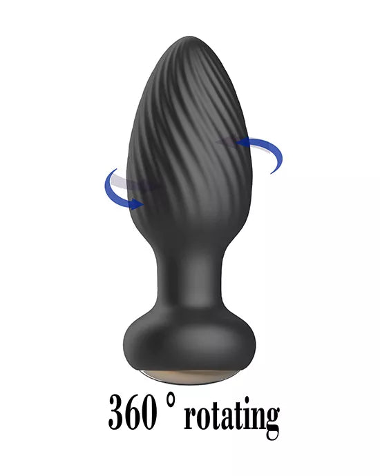 Gyrating anal plugwith remote control - Just for you desires