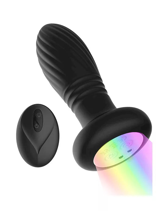 Thrusting anal plug with glowing light - Just for you desires